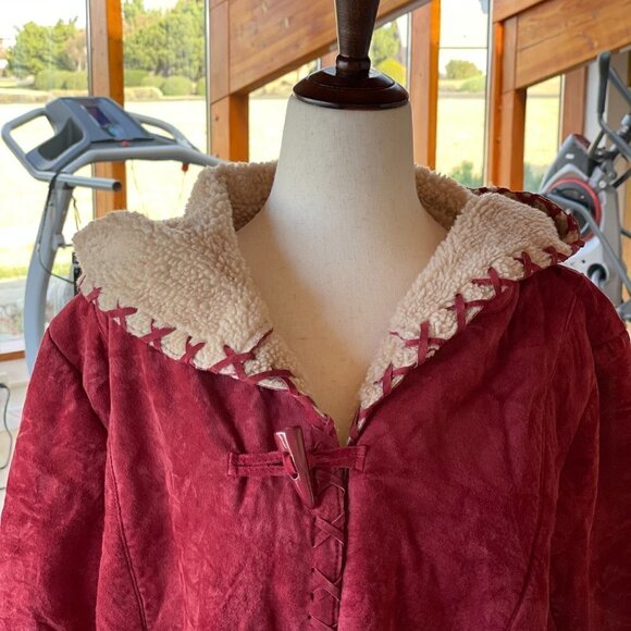 Torrid Suede Hoodie Jacket Size 2 18/20 - Picture 2 of 13